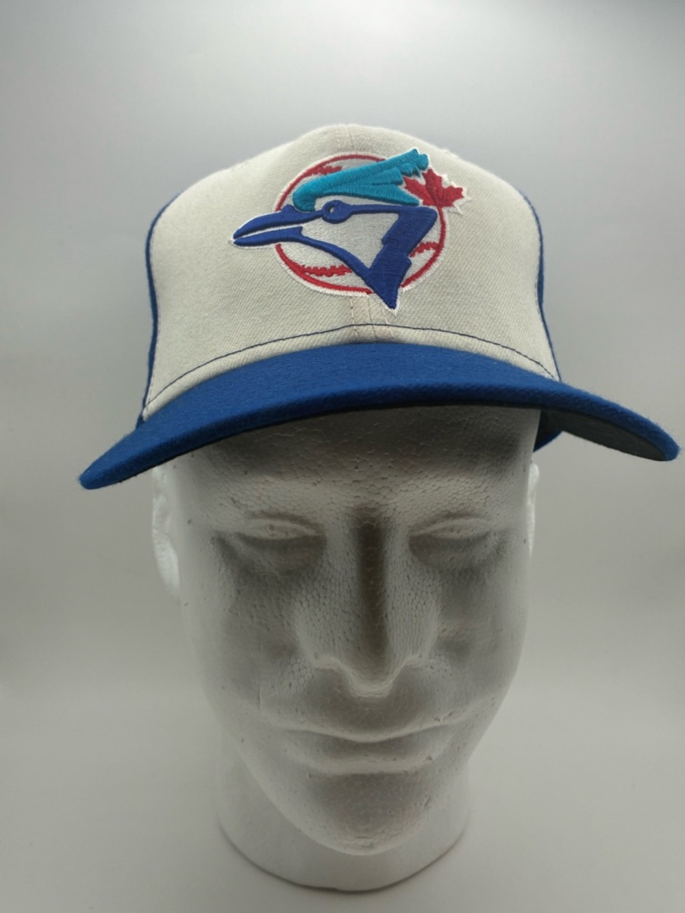 New Era Toronto Blue Jays White and Royal Blue Fitted Cap
